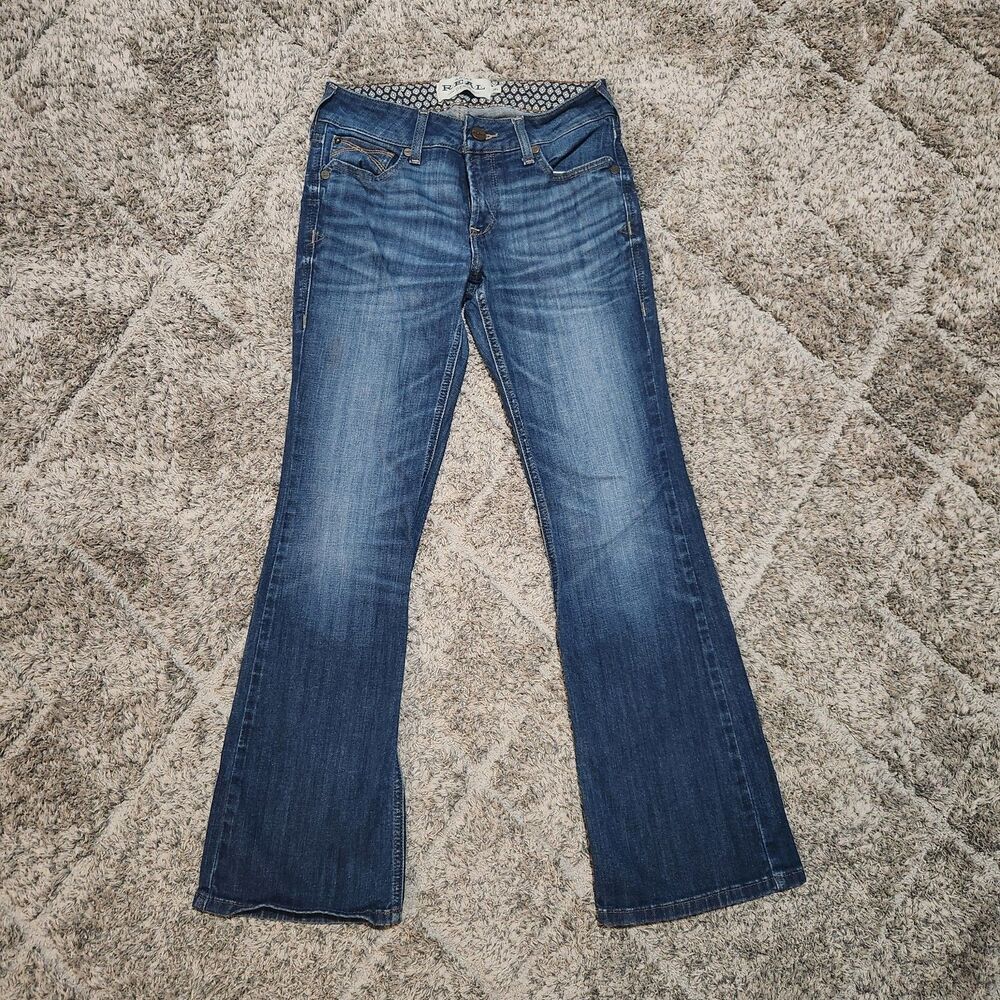 Ariat Jeans Womens 28S Blue REAL Denim Perfect Rise Boot Cut Western Outdoor